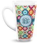 Retro Circles 16 Oz Latte Mug (Personalized)