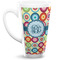 Retro Circles 16 Oz Latte Mug - Front