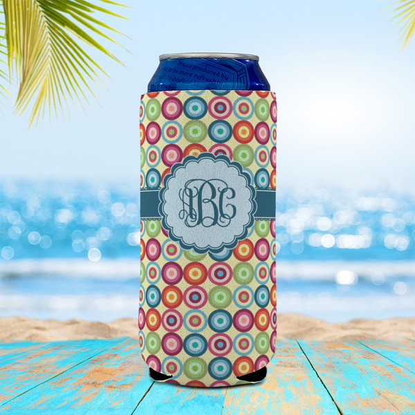 Retro Circles 16oz Can Sleeve - LIFESTYLE