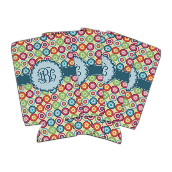 Custom Retro Circles Can Cooler (16 oz) - Set of 4 (Personalized)
