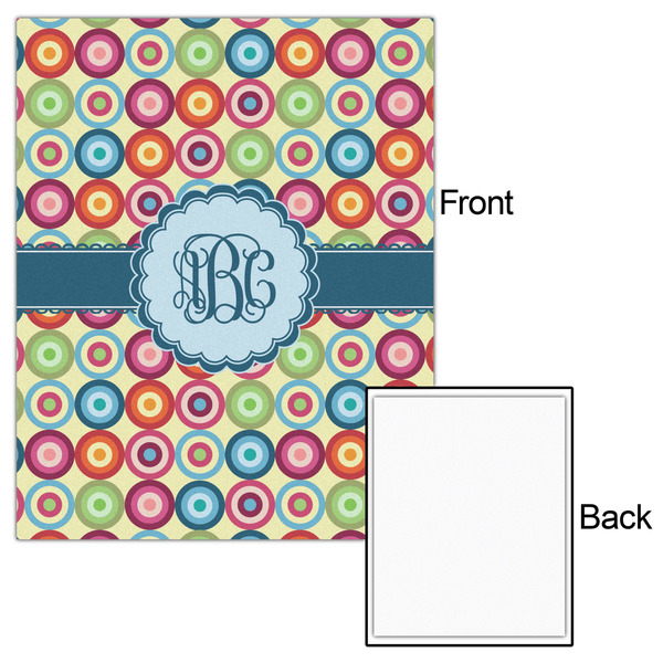 Retro Circles 16x20 - Matte Poster - Front & Back