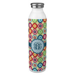 Retro Circles 20oz Stainless Steel Water Bottle - Full Print (Personalized)