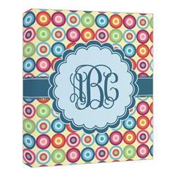 Retro Circles Canvas Print - 20x24 (Personalized)