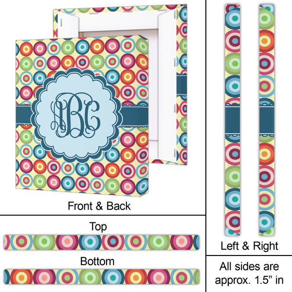 Retro Circles 20x24 - Canvas Print - Approval