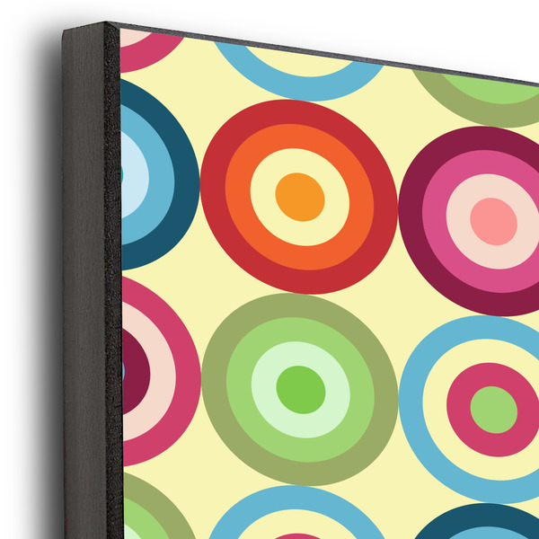 Retro Circles 20x24 Wood Print - Closeup