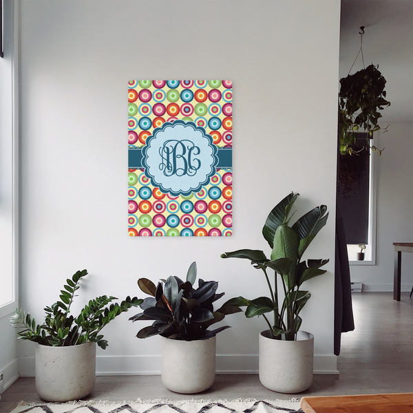 Retro Circles 20x30 - Canvas Print - In Context