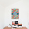Retro Circles 20x30 - Matte Poster - On the Wall