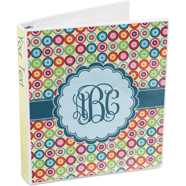 Retro Circles 3-Ring Binder 3/4 - Main