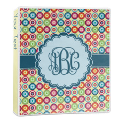 Retro Circles 3-Ring Binder - 1 inch (Personalized)