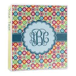 Retro Circles 3-Ring Binder (Personalized)