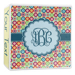 Retro Circles 3-Ring Binder - 2 inch (Personalized)