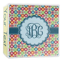 Retro Circles 3-Ring Binder - 2 inch (Personalized)