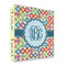 Retro Circles 3 Ring Binder - Full Wrap - 2" (Personalized)
