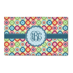 Retro Circles 3' x 5' Indoor Area Rug (Personalized)