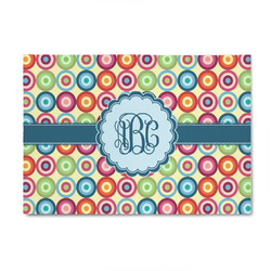 Retro Circles 4' x 6' Indoor Area Rug (Personalized)