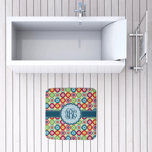 Retro Circles 48x48 Foam Memory Mat - LIFESTYLE