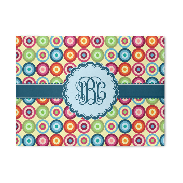 Custom Retro Circles Area Rug (Personalized)