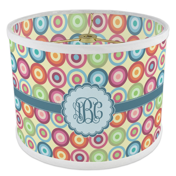 Retro Circles 8" Drum Lampshade - ANGLE Poly-Film