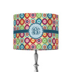 Retro Circles 8" Drum Lamp Shade - Fabric (Personalized)