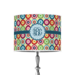 Retro Circles 8" Drum Lamp Shade - Poly-film (Personalized)