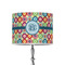 Retro Circles 8" Drum Lampshade - ON STAND (Poly Film)