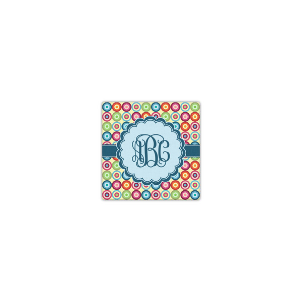 Retro Circles 8x8 - Canvas Print - Front View