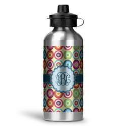 Retro Circles Water Bottles - 20 oz - Aluminum (Personalized)