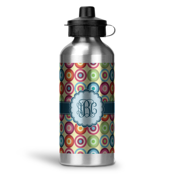 Custom Retro Circles Water Bottles - 20 oz - Aluminum (Personalized)