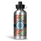 Retro Circles Aluminum Water Bottle