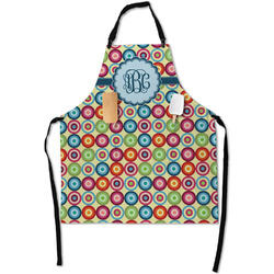 Retro Circles Apron With Pockets w/ Monogram