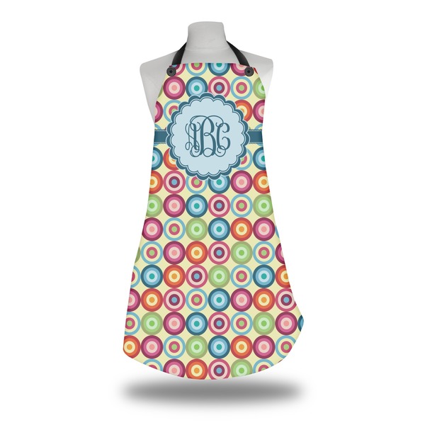 Retro Circles Apron on Mannequin