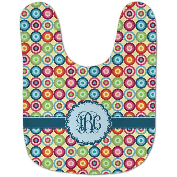 Retro Circles Baby Bib - AFT flat
