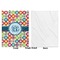 Retro Circles Baby Blanket (Single Side - Printed Front, White Back)