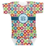 Retro Circles Baby Bodysuit (Personalized)