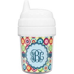 Retro Circles Baby Sippy Cup (Personalized)