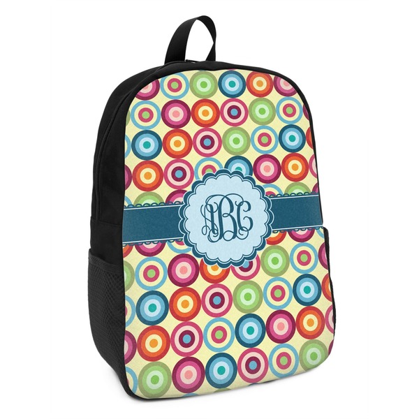 Custom Retro Circles Kids Backpack (Personalized)