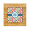 Retro Circles Bamboo Trivet with Ceramic Tile Insert (Personalized)