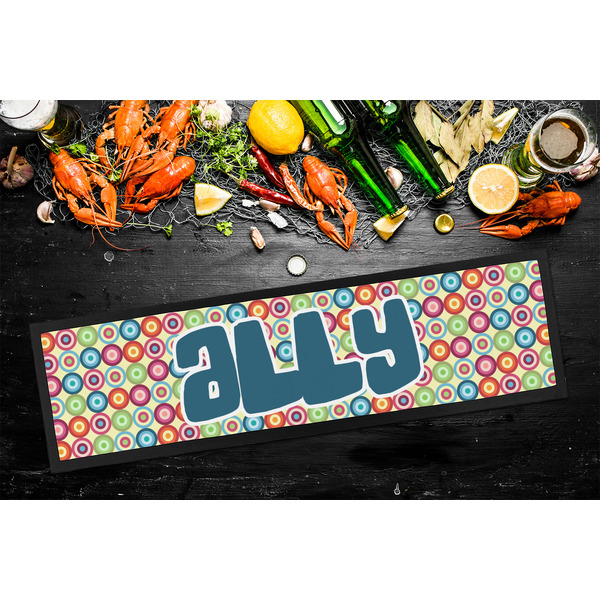 Retro Circles Bar Mat - Large - LIFESTYLE