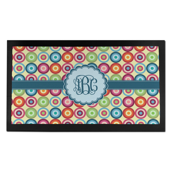 Retro Circles Bar Mat - Small - FRONT