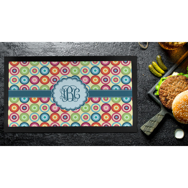 Retro Circles Bar Mat - Small - LIFESTYLE
