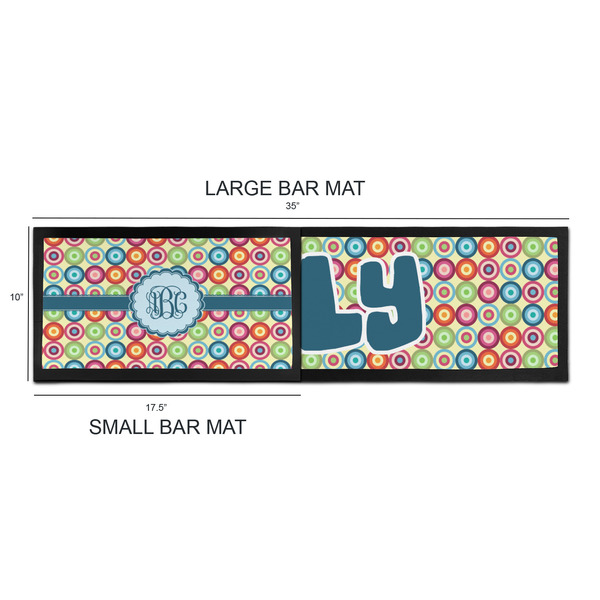 Retro Circles Bar Mats - Sizing Chart