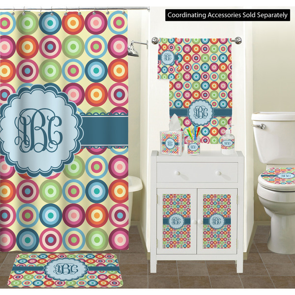 Retro Circles Bathroom Scene