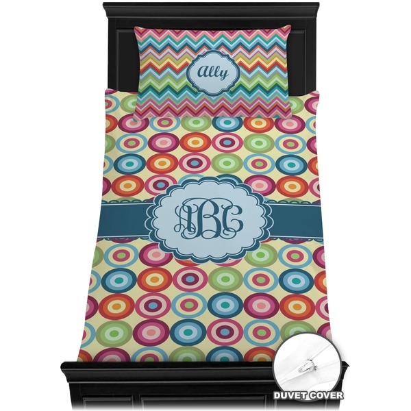 Retro Circles Bedding Set (Twin) - Duvet