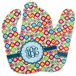 Retro Circles Baby Bib w/ Monogram