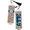 Retro Circles Bookmark with tassel - Front and Back