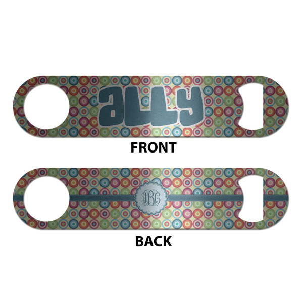 Retro Circles Bottle Opener - Front & Back
