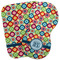 Retro Circles Burp Cloth (Personalized)
