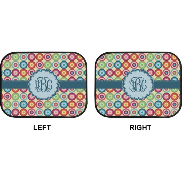 Retro Circles Car Floor Mats (Back Seat) (Approval)