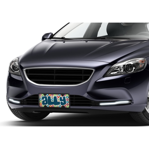 Retro Circles Car License Plate Lifestyle