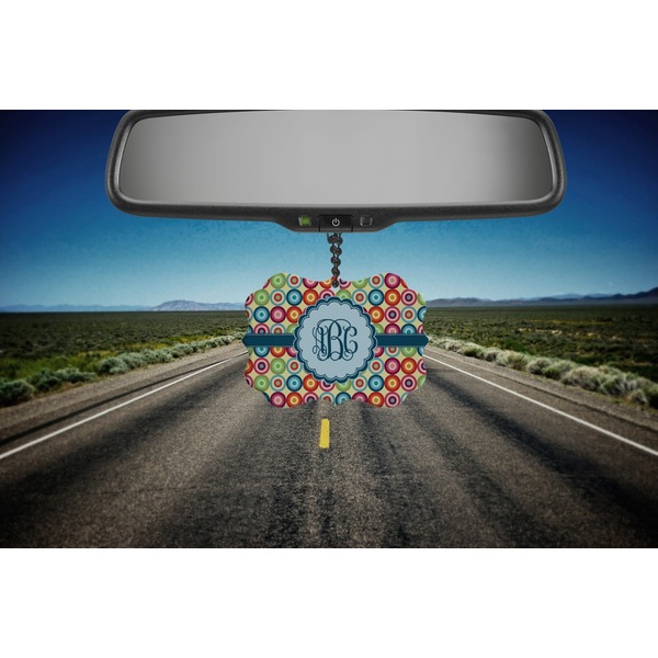 Retro Circles Car Ornament (Road)